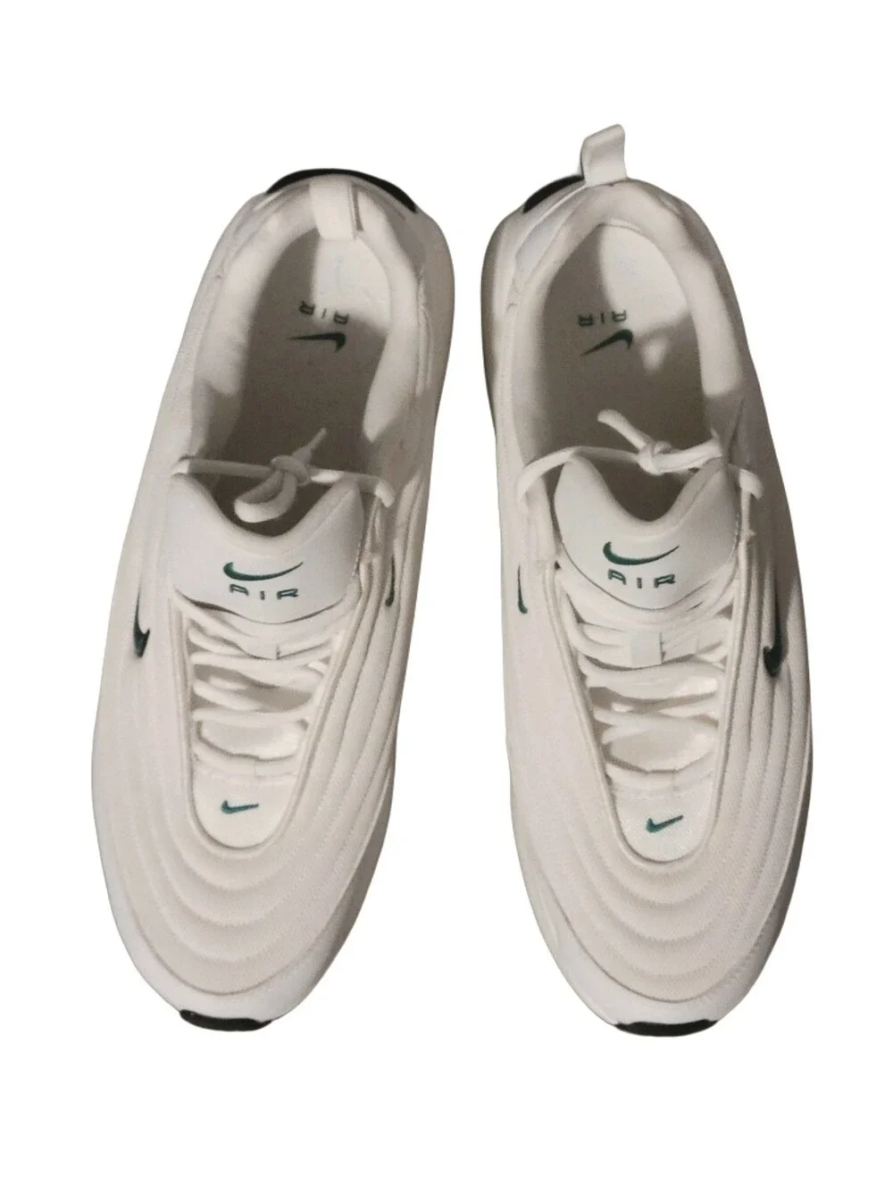 Nike Air Max Portal Sneakers White With Green Swoosh Men's Size 12.5